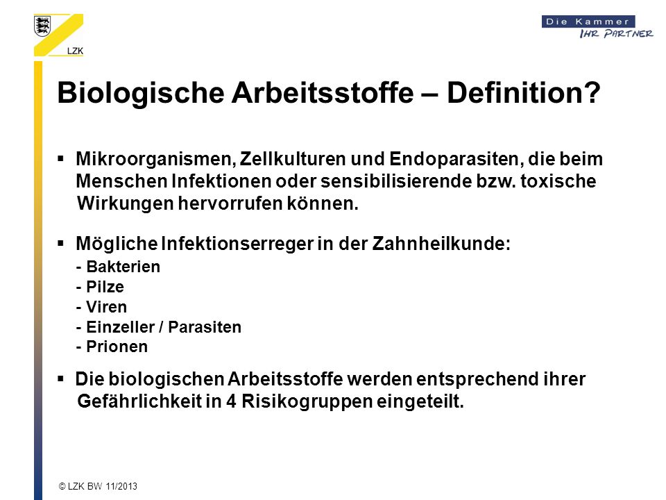 Biologische Arbeitsstoffe – Definition