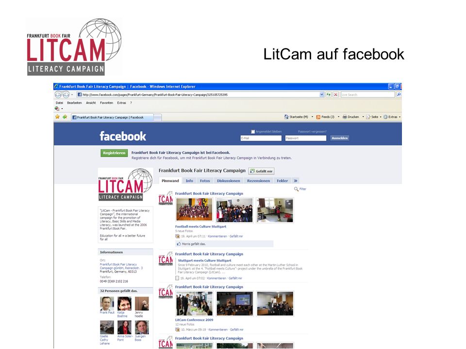 LitCam auf facebook