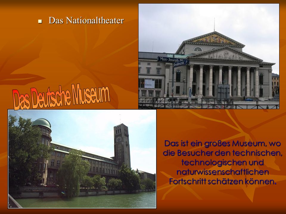 Das Deutsche Museum Das Nationaltheater