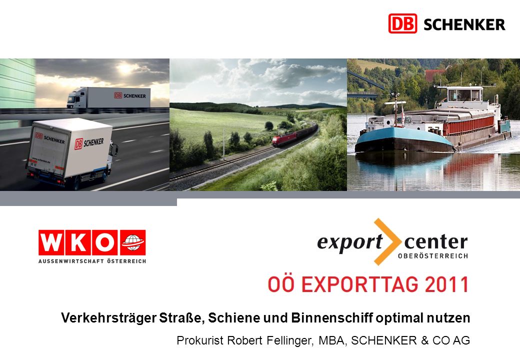 Verkehrsträger Straße, Schiene und Binnenschiff optimal nutzen