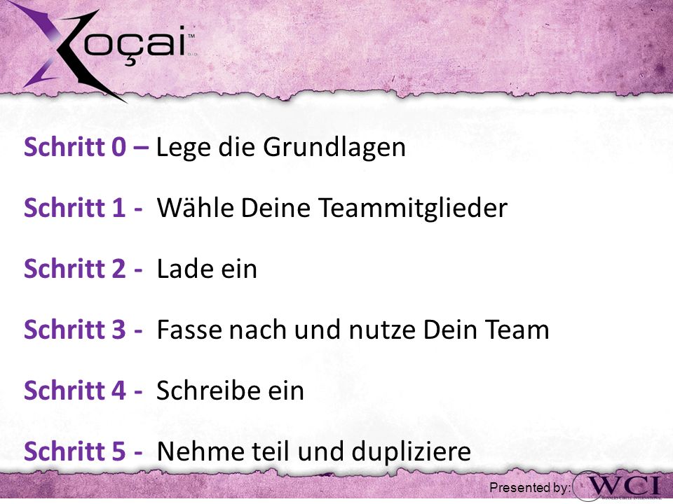Schritt 0 – Lege die Grundlagen Schritt 1 - Wähle Deine Teammitglieder