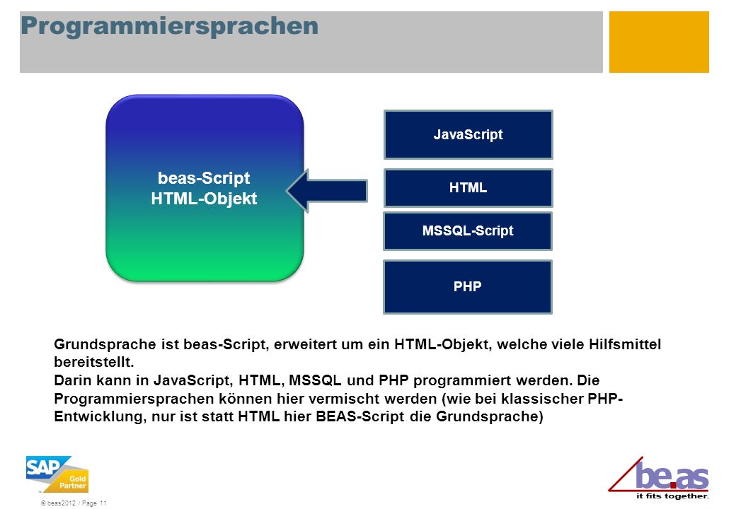 Programmiersprachen beas-Script HTML-Objekt