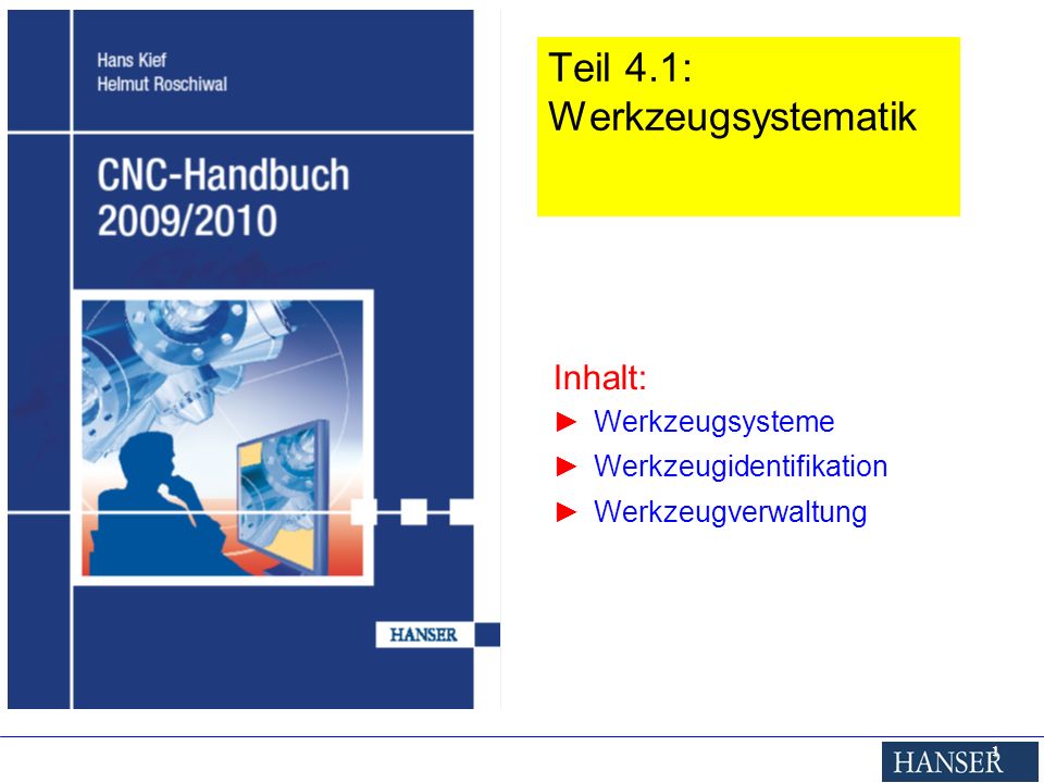 Teil 4.1: Werkzeugsystematik