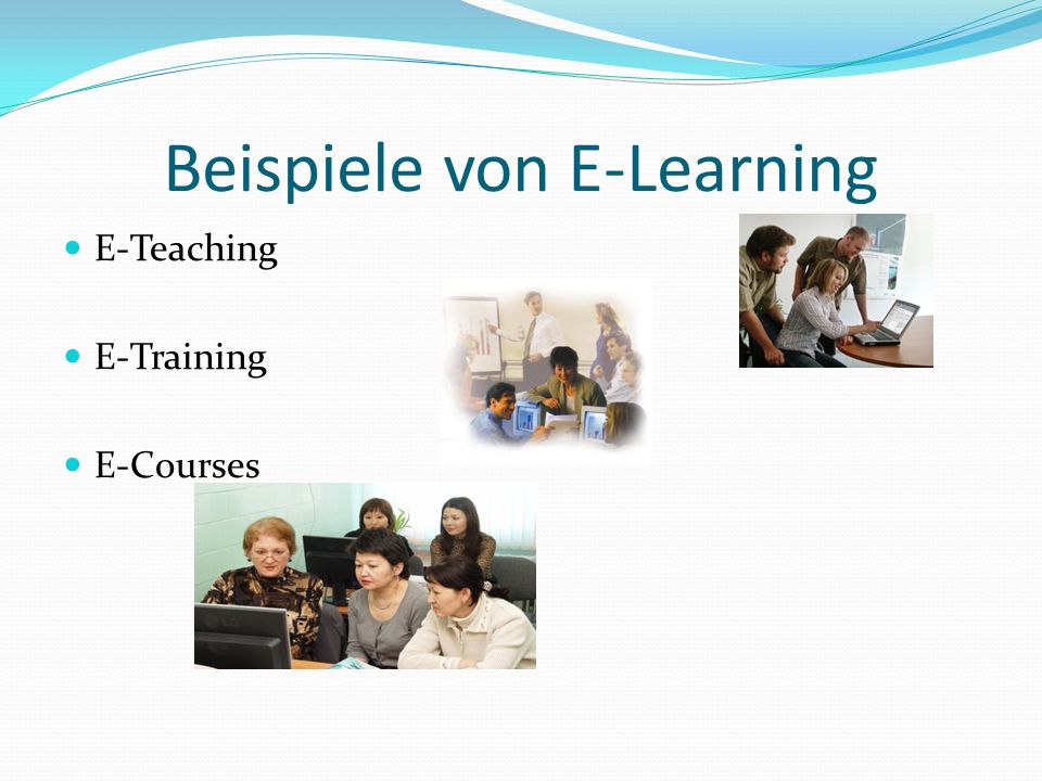 Beispiele von E-Learning