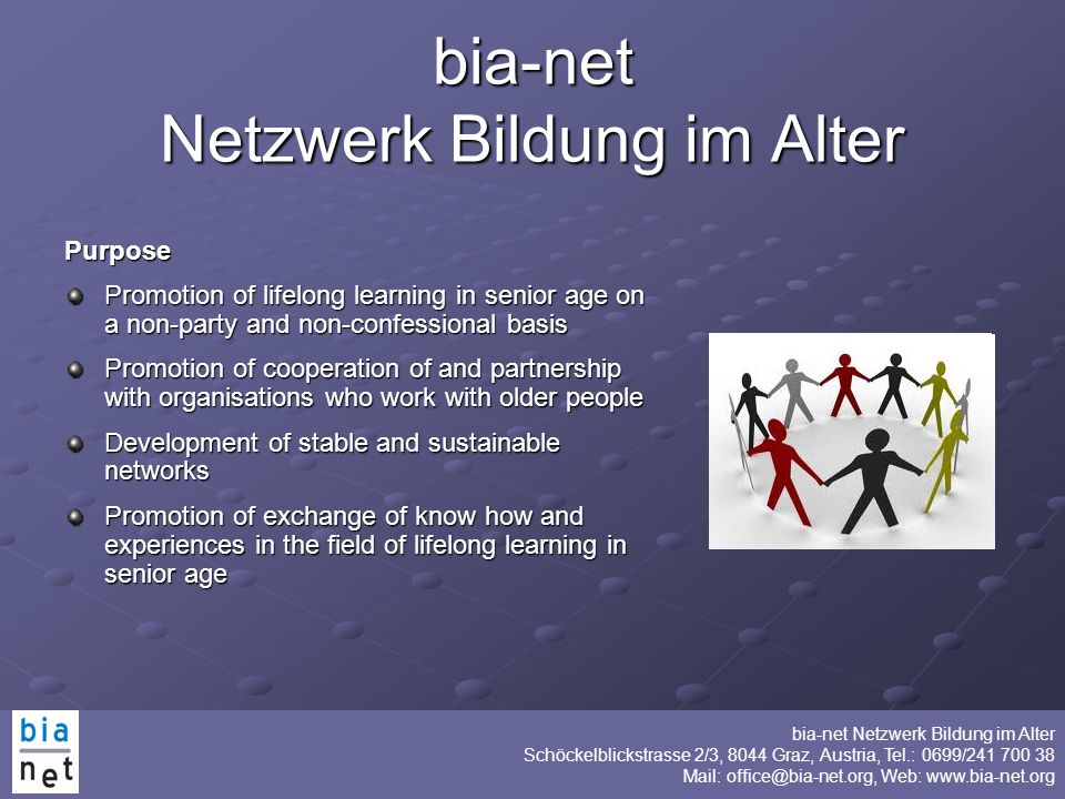 bia-net Netzwerk Bildung im Alter