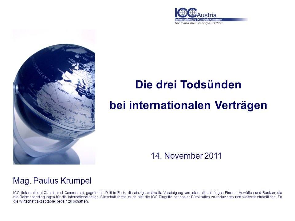 bei internationalen Verträgen