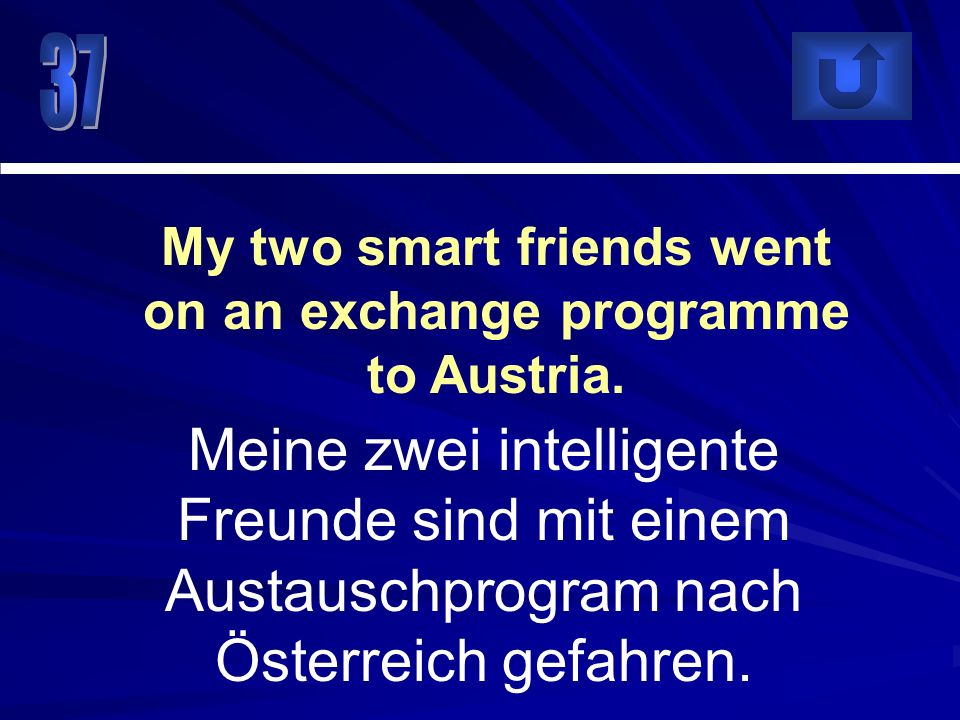 My two smart friends went on an exchange programme to Austria.