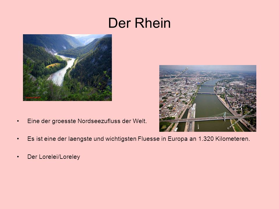 Der Rhein Eine der groesste Nordseezufluss der Welt.