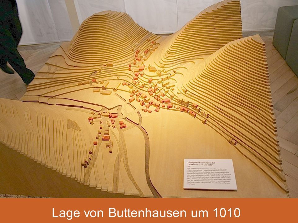 Lage von Buttenhausen um 1910