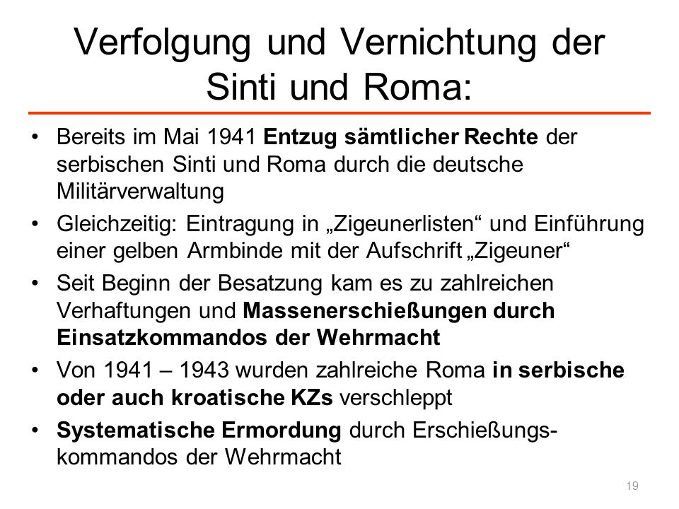 Verfolgung und Vernichtung der Sinti und Roma:
