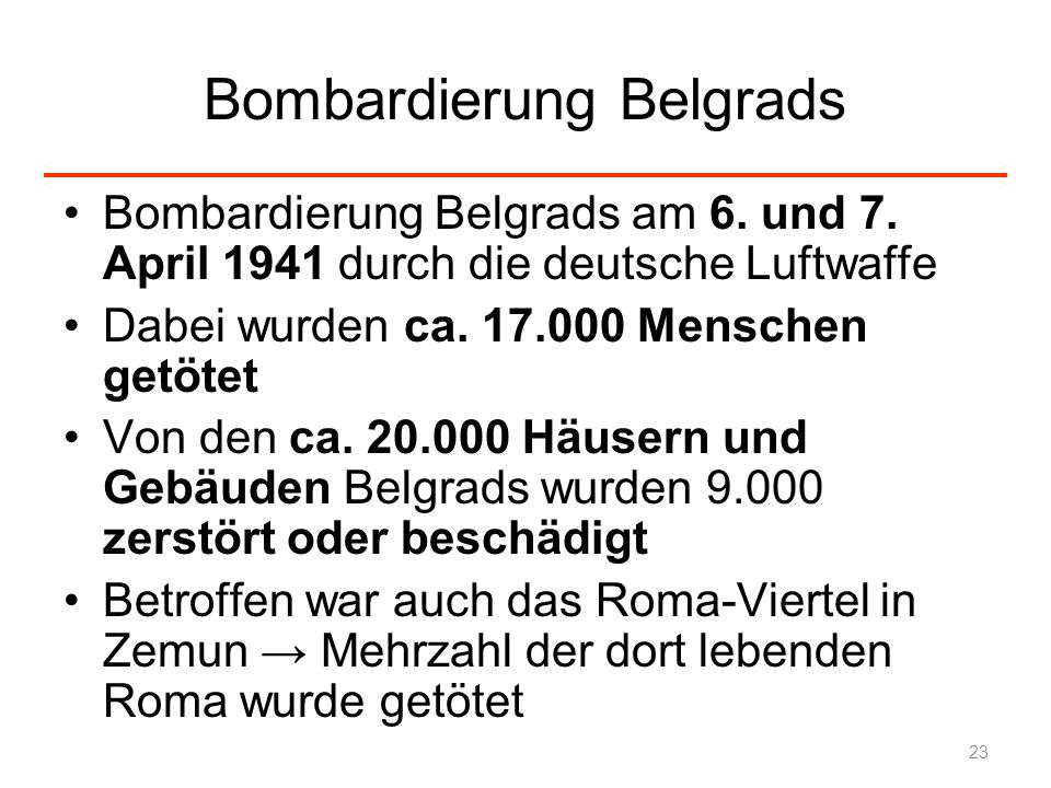 Bombardierung Belgrads