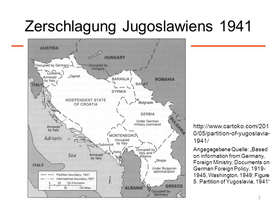Zerschlagung Jugoslawiens 1941