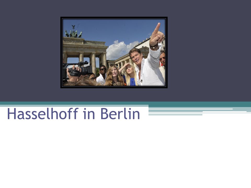 Hasselhoff in Berlin