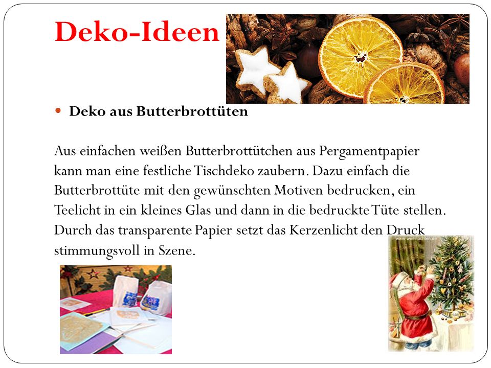 Deko-Ideen Deko aus Butterbrottüten