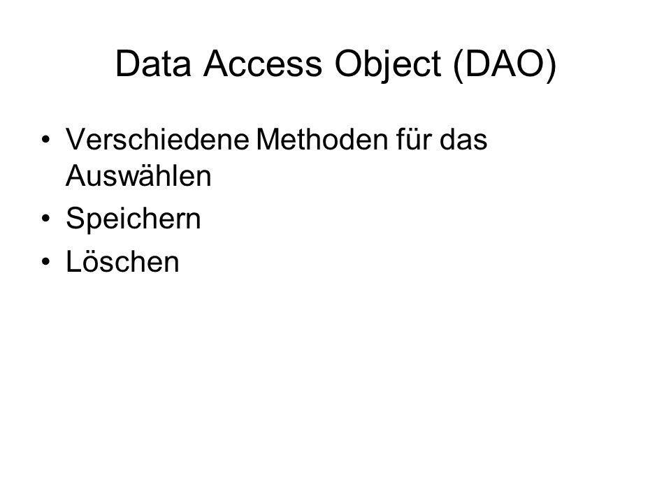 Data Access Object (DAO)