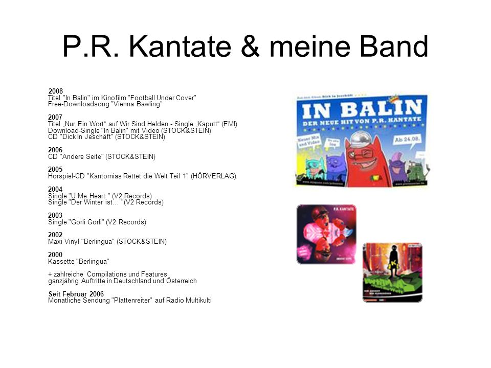 P.R. Kantate & meine Band