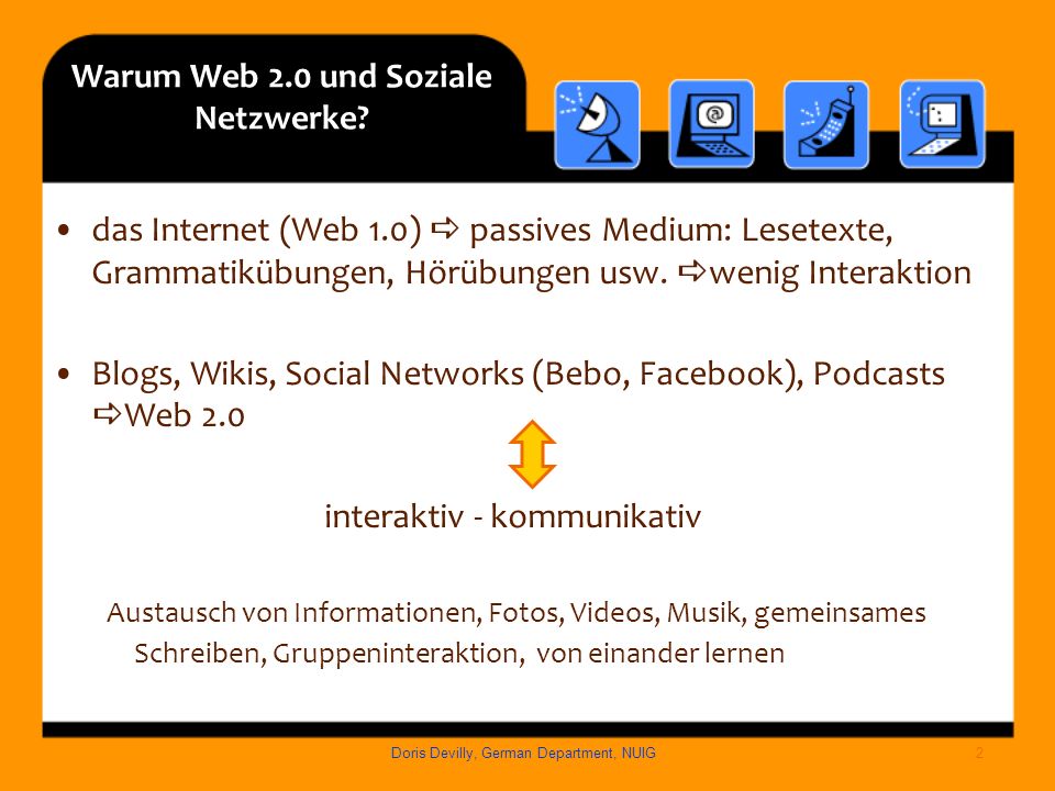 Warum Web 2.0 und Soziale Netzwerke