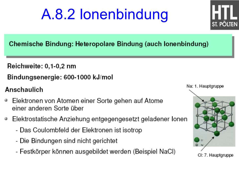 A.8.2 Ionenbindung