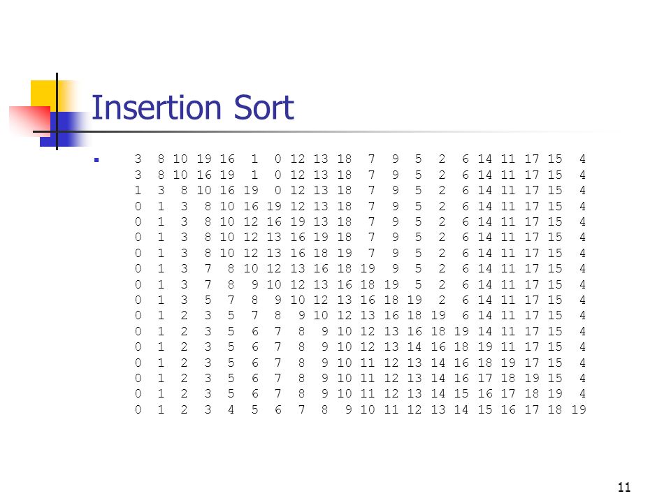 Insertion Sort