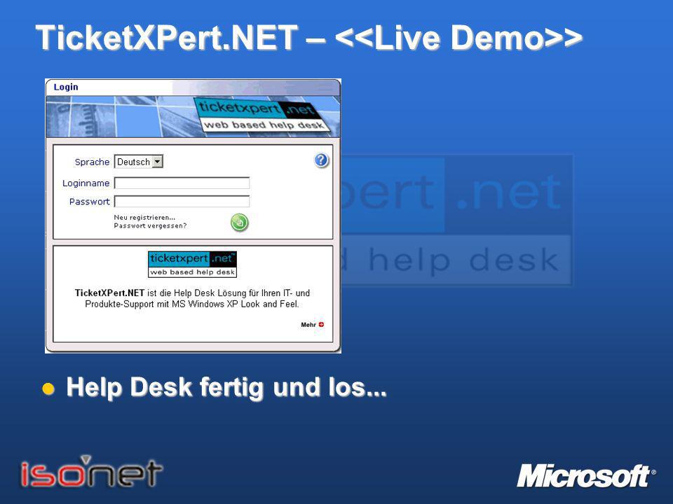 TicketXPert.NET – <<Live Demo>>