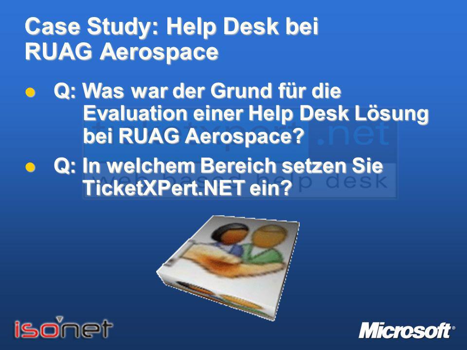 Case Study: Help Desk bei RUAG Aerospace