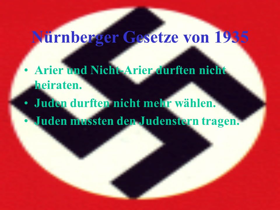 Nürnberger Gesetze von 1935