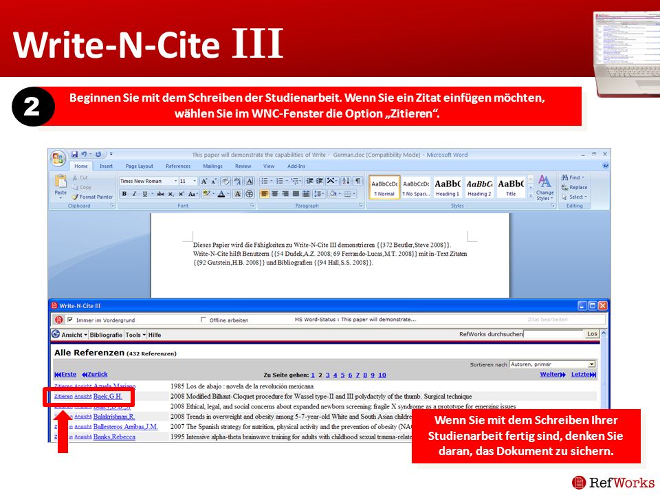 Write-N-Cite III 2.