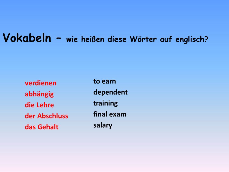 Wie hast du dein erstes Geld verdient? ppt herunterladen