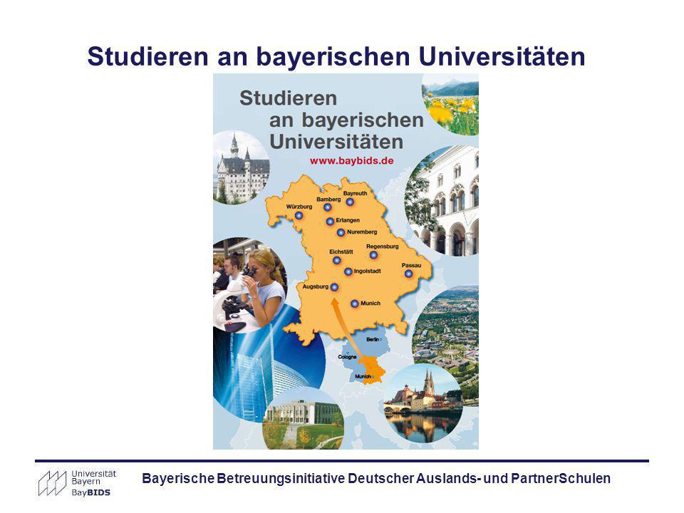 Studieren an bayerischen Universitäten