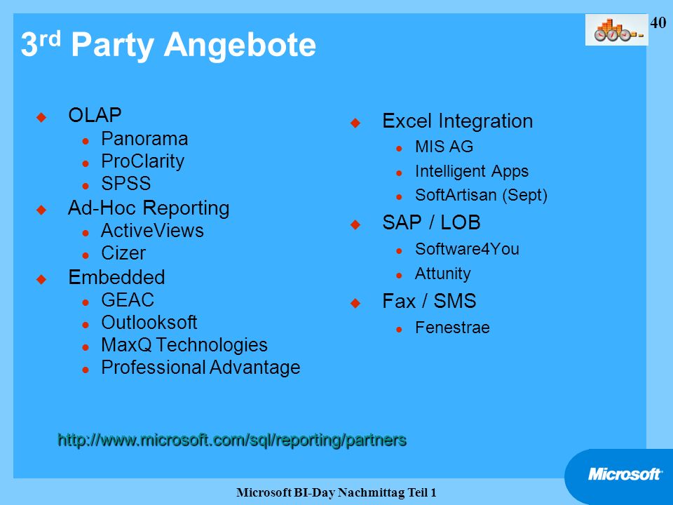 Microsoft BI-Day Nachmittag Teil 1