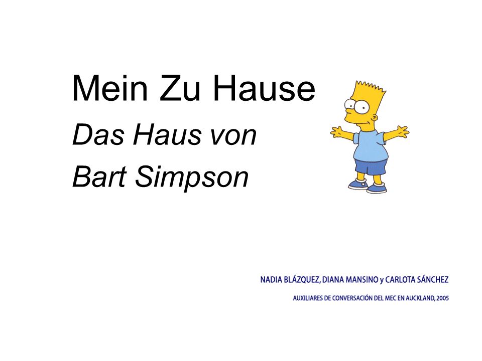 Mein Zu Hause Das Haus von Bart Simpson