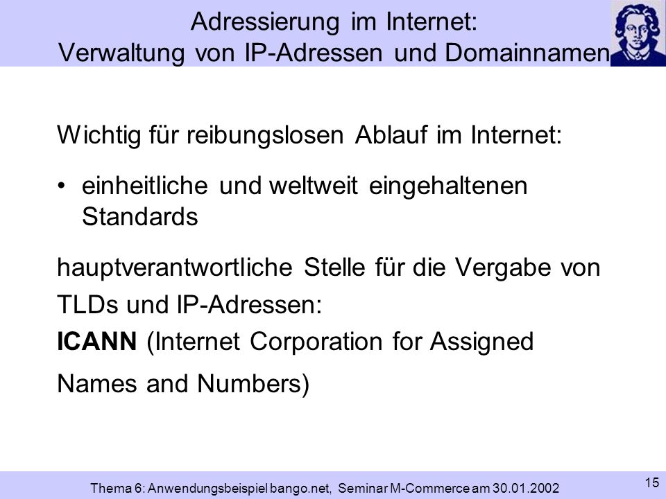 Adressierung im Internet: Verwaltung von IP-Adressen und Domainnamen