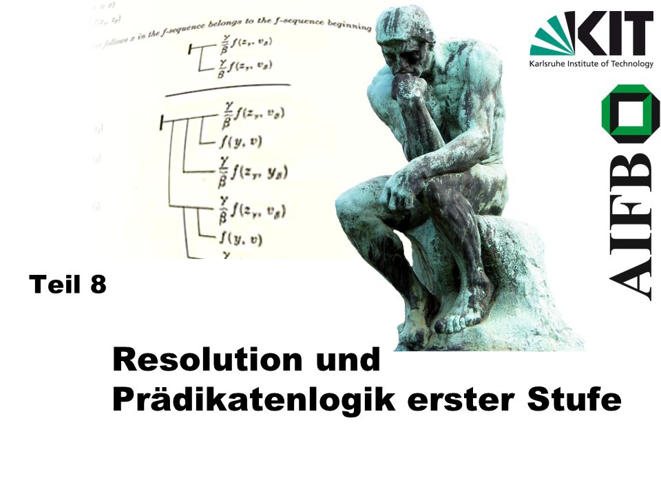 Resolution und Prädikatenlogik erster Stufe