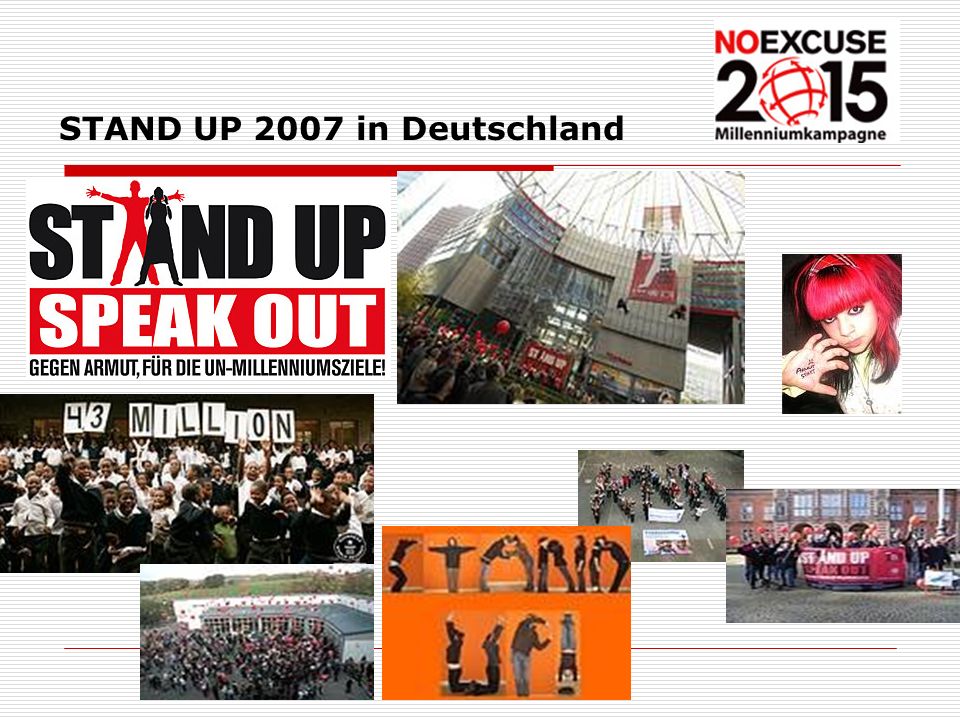 STAND UP 2007 in Deutschland