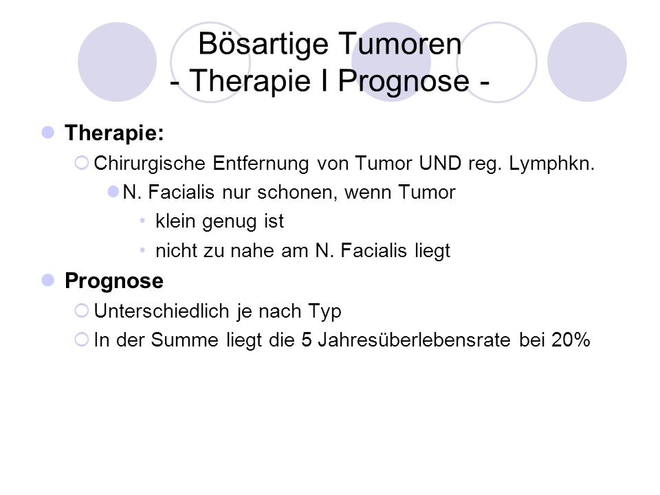 Bösartige Tumoren - Therapie I Prognose -