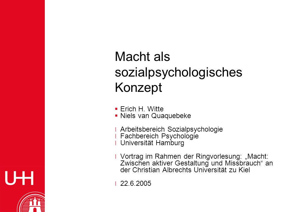 Macht als sozialpsychologisches Konzept