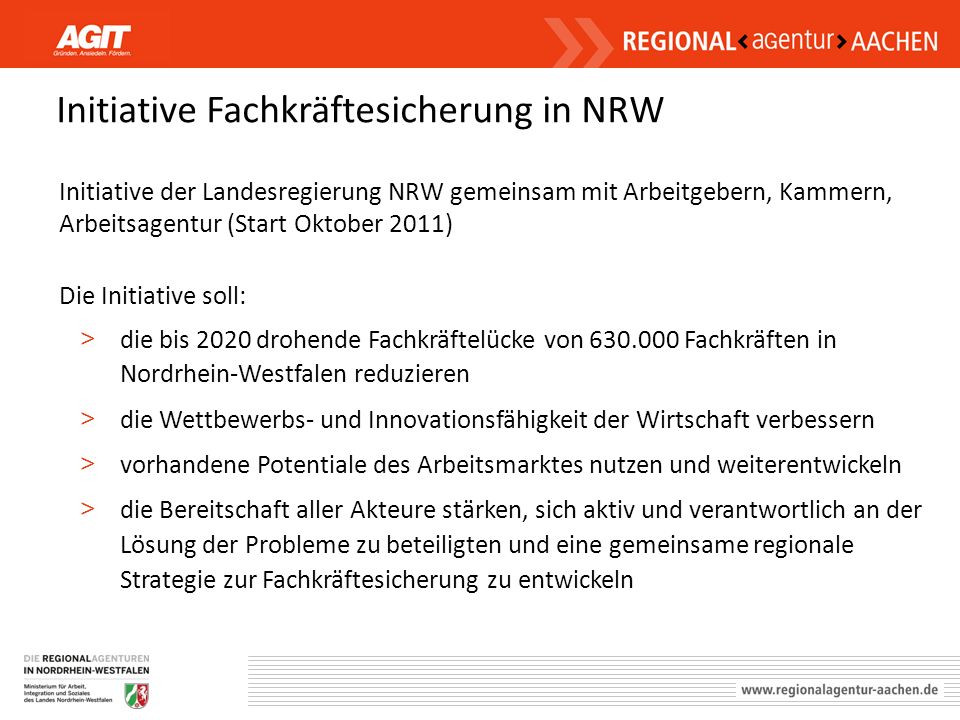 Initiative Fachkräftesicherung in NRW