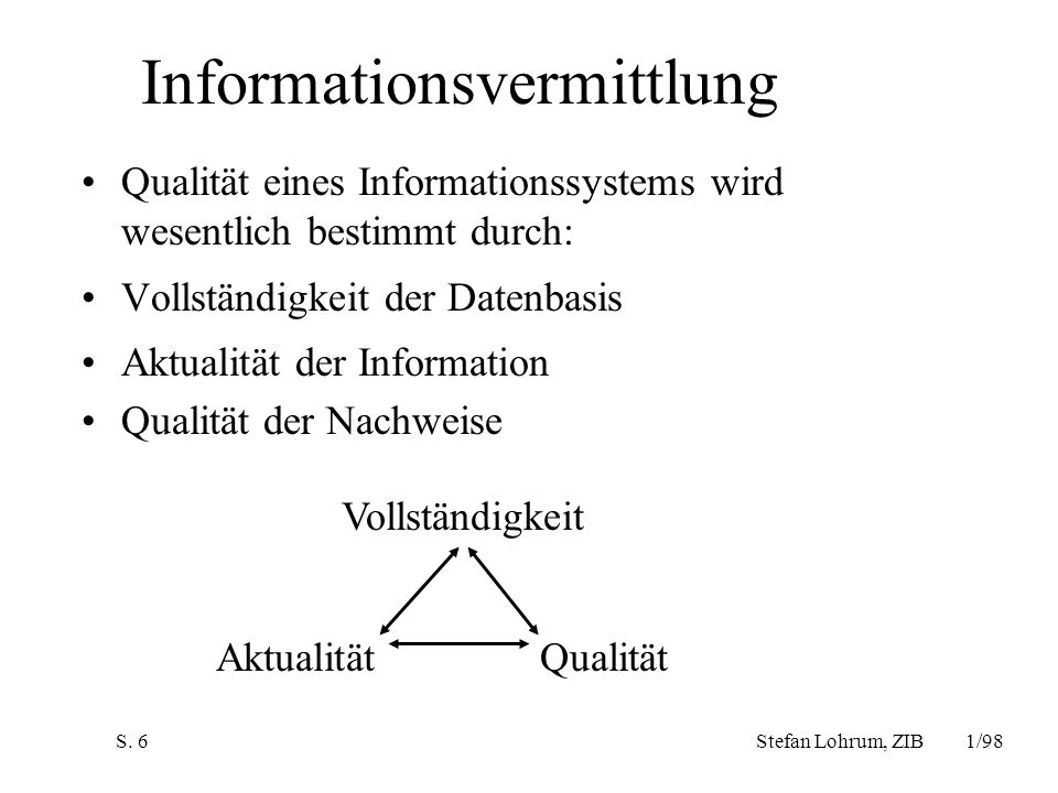 Informationsvermittlung