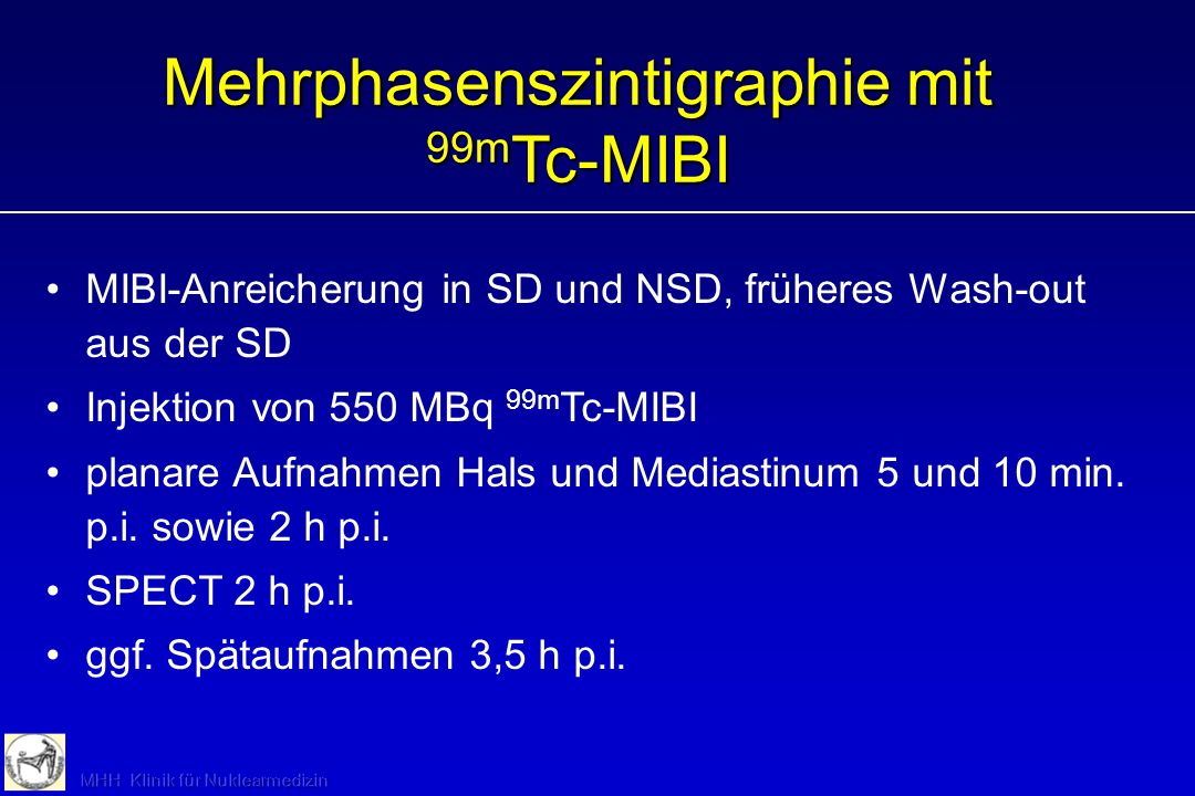 Mehrphasenszintigraphie mit 99mTc-MIBI