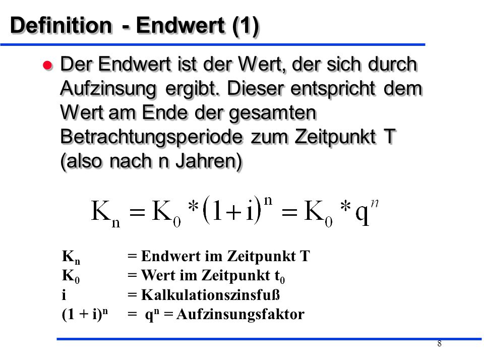 Definition - Endwert (1)