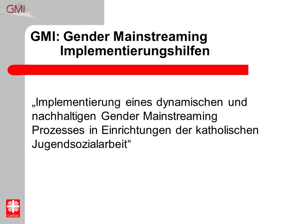 GMI: Gender Mainstreaming Implementierungshilfen