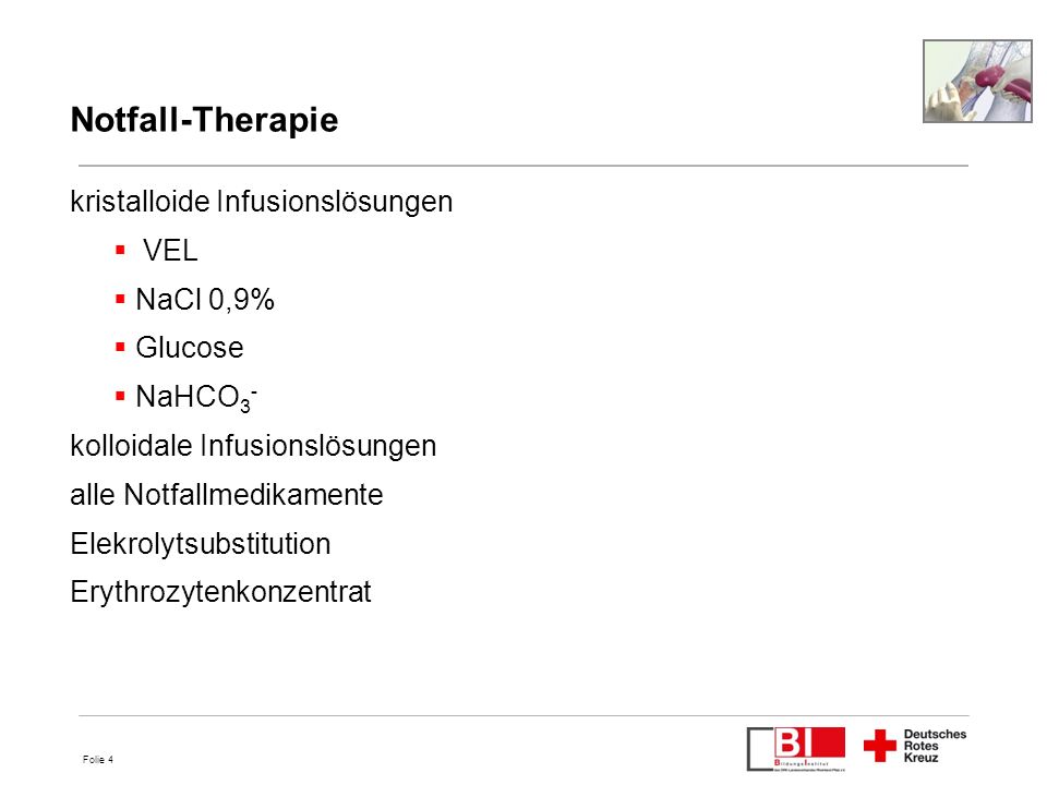 Notfall-Therapie kristalloide Infusionslösungen VEL NaCl 0,9% Glucose