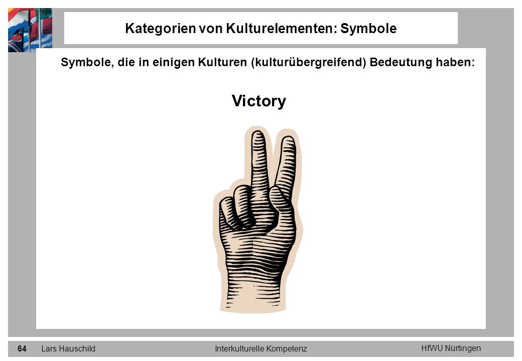 Kategorien von Kulturelementen: Symbole