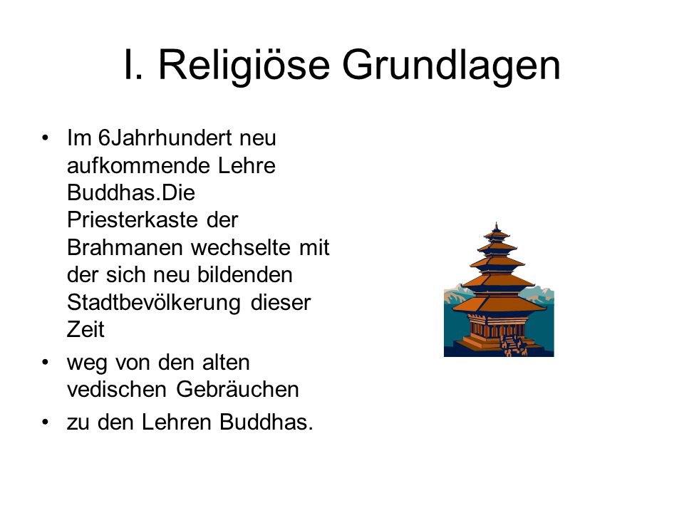 I. Religiöse Grundlagen