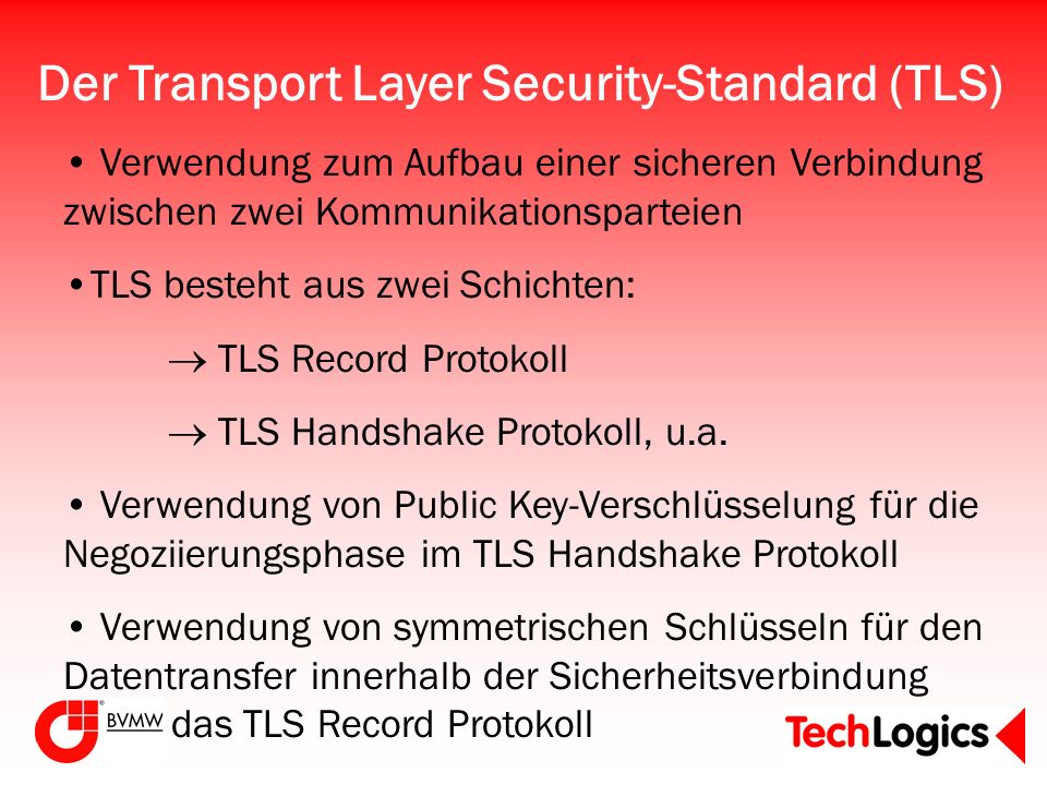 Der Transport Layer Security-Standard (TLS)