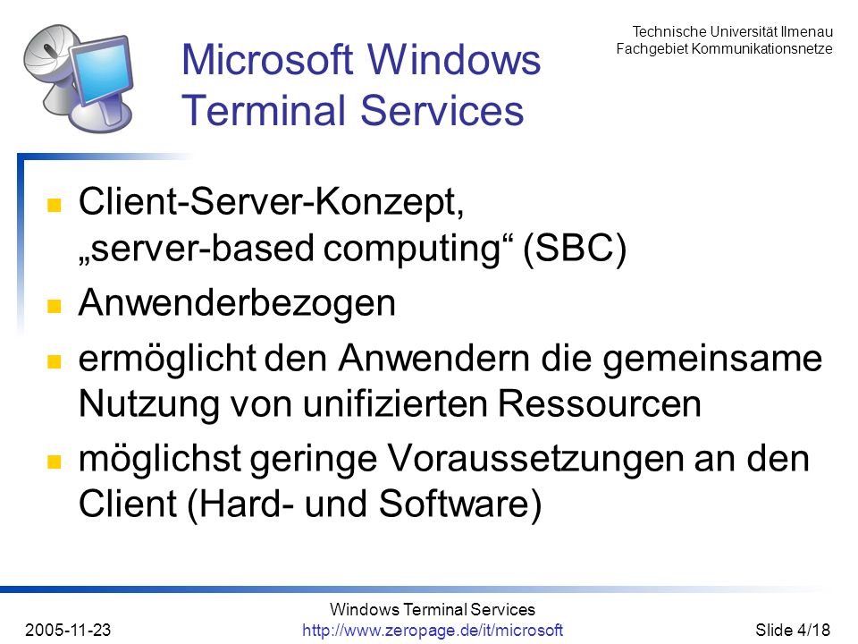 Microsoft Windows Terminal Services