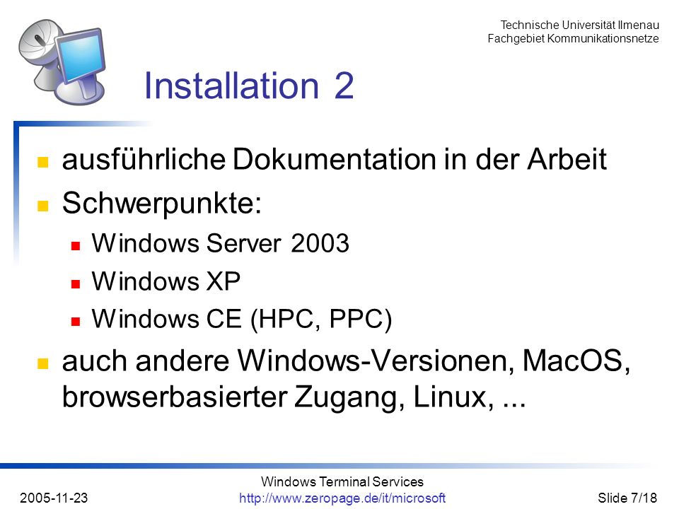 Windows Terminal Services