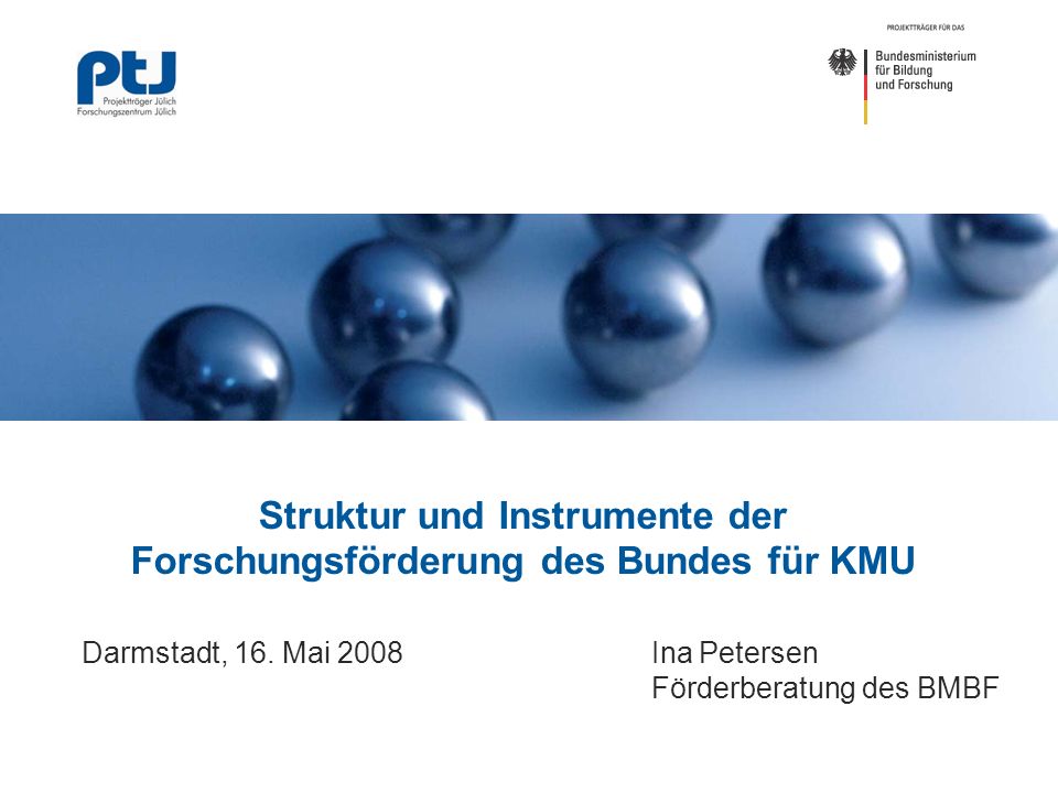 Struktur und Instrumente der Forschungsförderung des Bundes für KMU