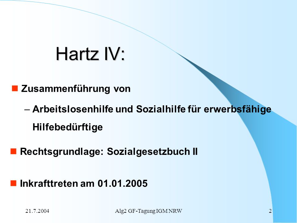 Hartz IV: Zusammenführung von