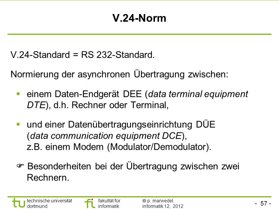 V.24-Norm V.24-Standard = RS 232-Standard.